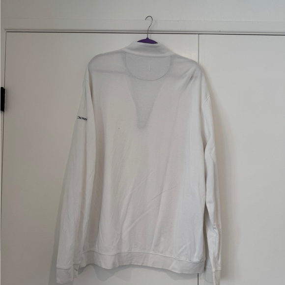 johnnie-O Men’s XXL Quarter Zip Pullover | White | Crosby Club | Polished Style - Picture 4 of 6